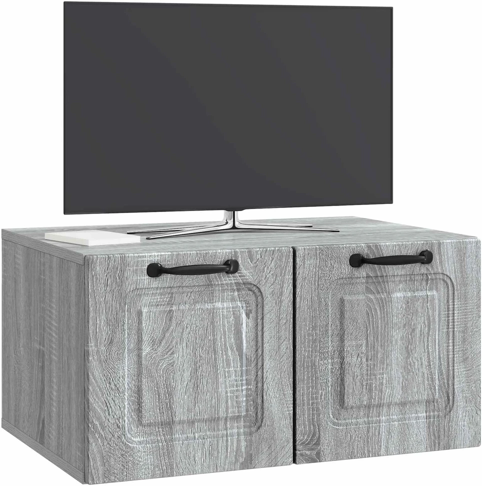 TV staliukas Sieninė TV spintelė Pilka sonoma ąžuolo 59,5 x 41 x 30 cm