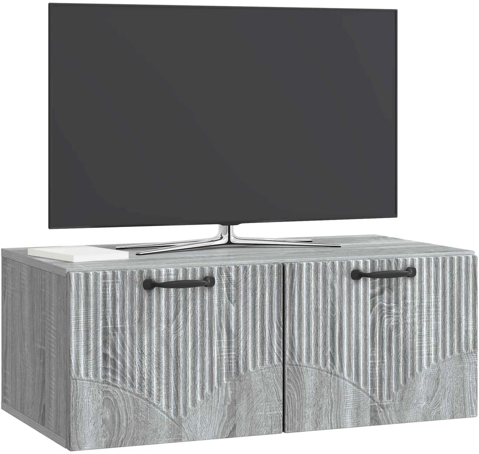 TV staliukas Sieninė TV spintelė Pilka sonoma ąžuolo 78,5 x 41 x 30 cm