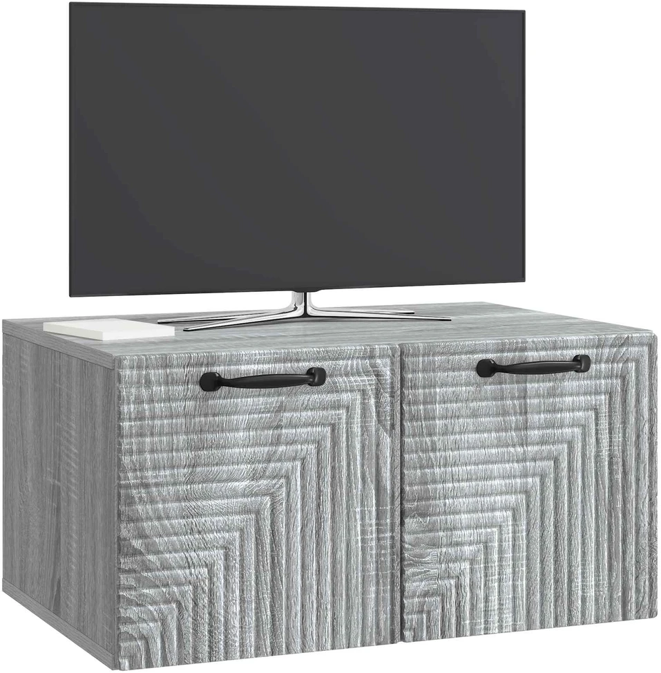 TV staliukas Sieninė TV spintelė Pilka sonoma ąžuolo 59,5 x 41 x 30 cm