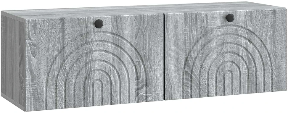 TV staliukas Sieninė TV spintelė Pilka sonoma ąžuolo 98 x 31 x 30 cm