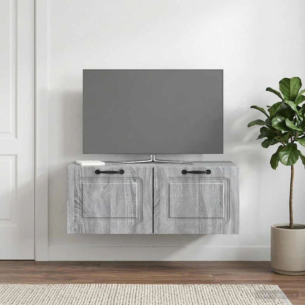 TV staliukas Sieninė TV spintelė Pilka sonoma ąžuolo 78,5 x 41 x 30 cm