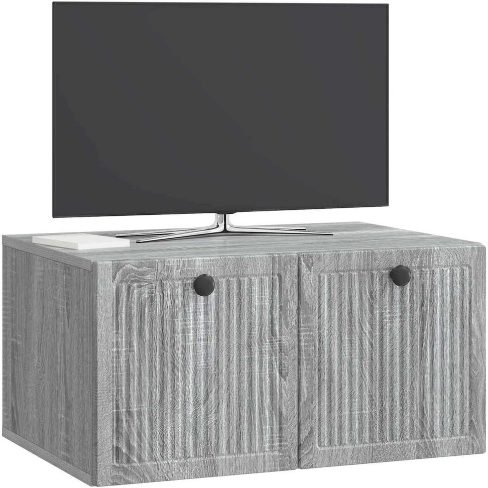 TV staliukas Sieninė TV spintelė Pilka sonoma ąžuolo 59,5 x 41 x 30 cm
