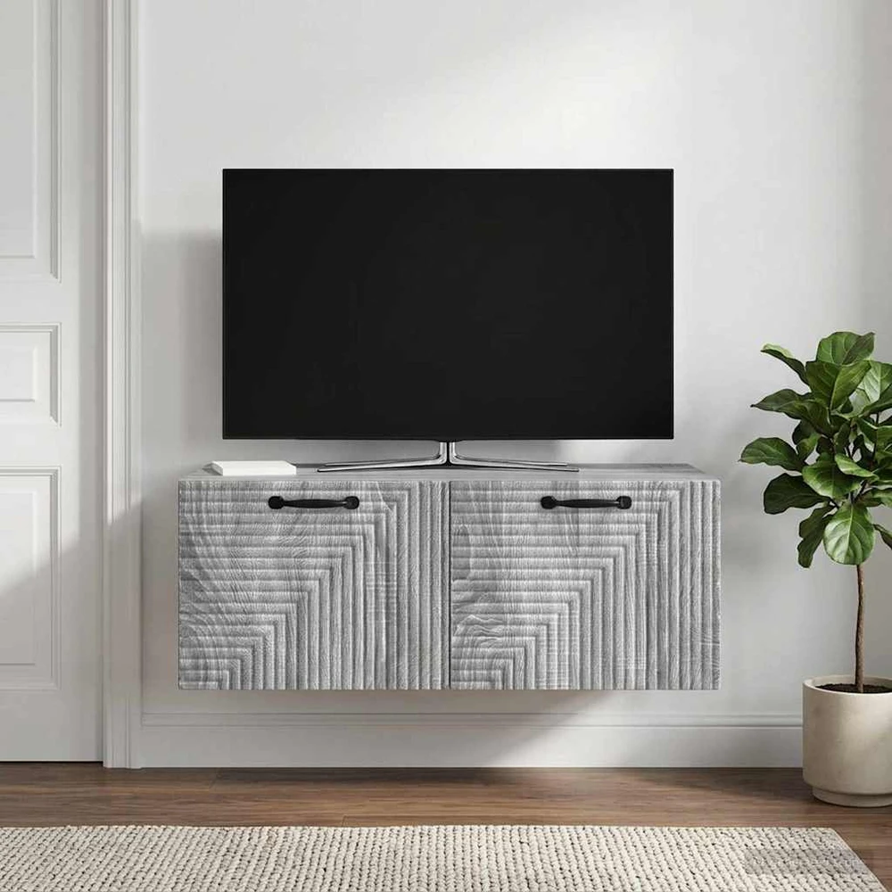 TV staliukas Sieninė TV spintelė Pilka sonoma ąžuolo 78,5 x 41 x 30 cm
