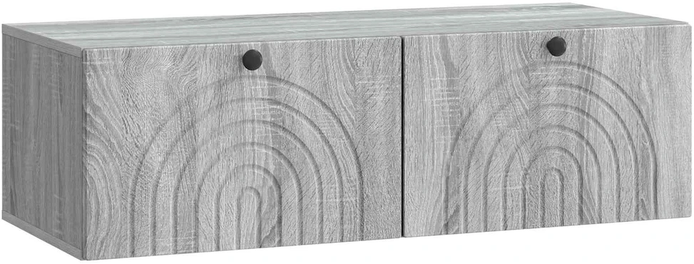 TV staliukas Sieninė TV spintelė Pilka sonoma ąžuolo 99 x 41 x 30 cm