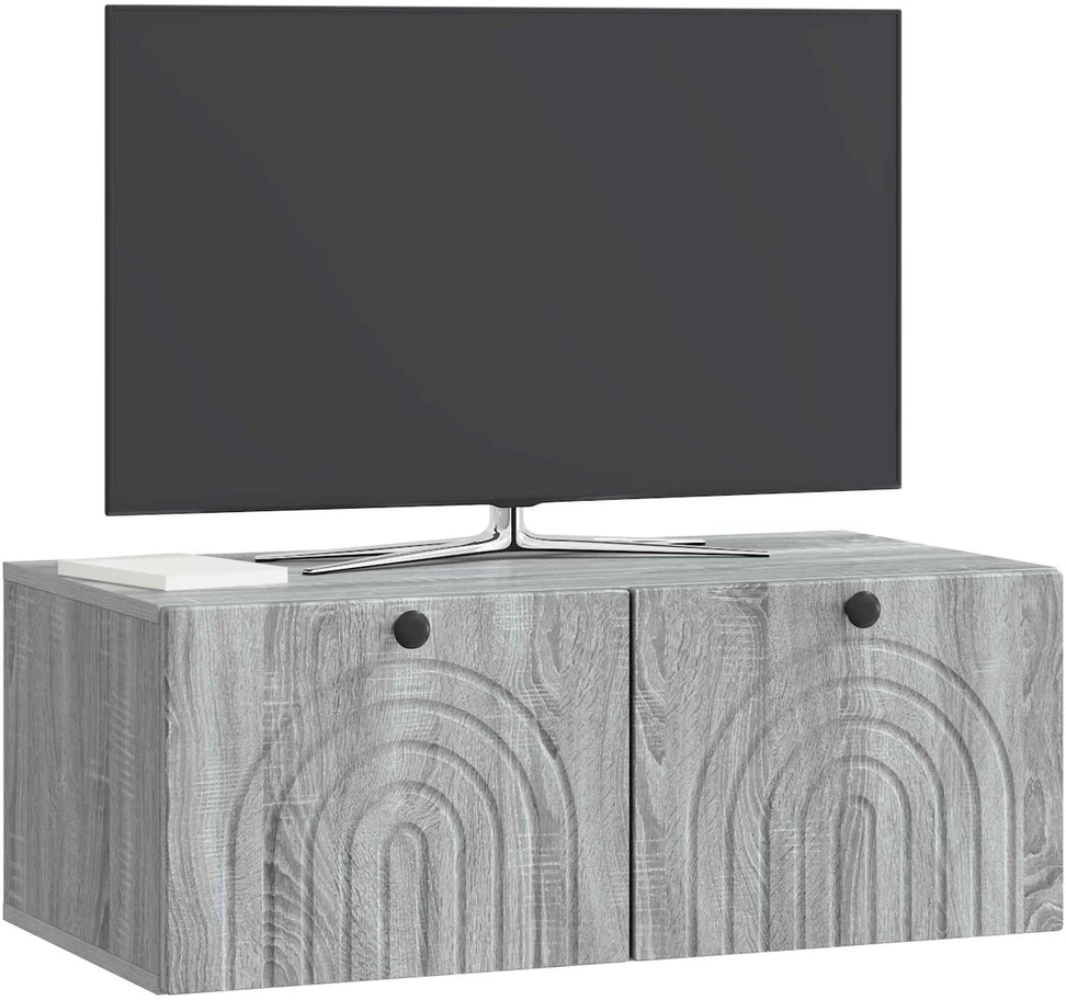 TV staliukas Sieninė TV spintelė Pilka sonoma ąžuolo 78,5 x 41 x 30 cm
