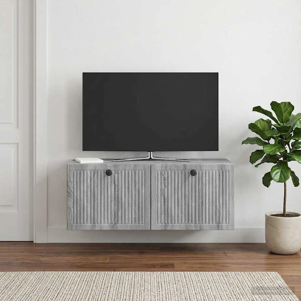 TV staliukas Sieninė TV spintelė Pilka sonoma ąžuolo 78,5 x 31 x 30 cm