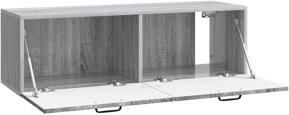 TV staliukas Sieninė TV spintelė Pilka sonoma ąžuolo 98 x 31 x 30 cm