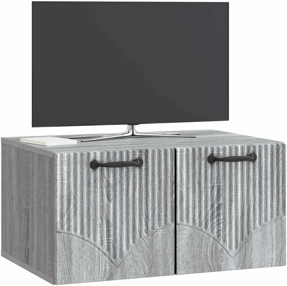 TV staliukas Sieninė TV spintelė Pilka sonoma ąžuolo 59,5 x 41 x 30 cm