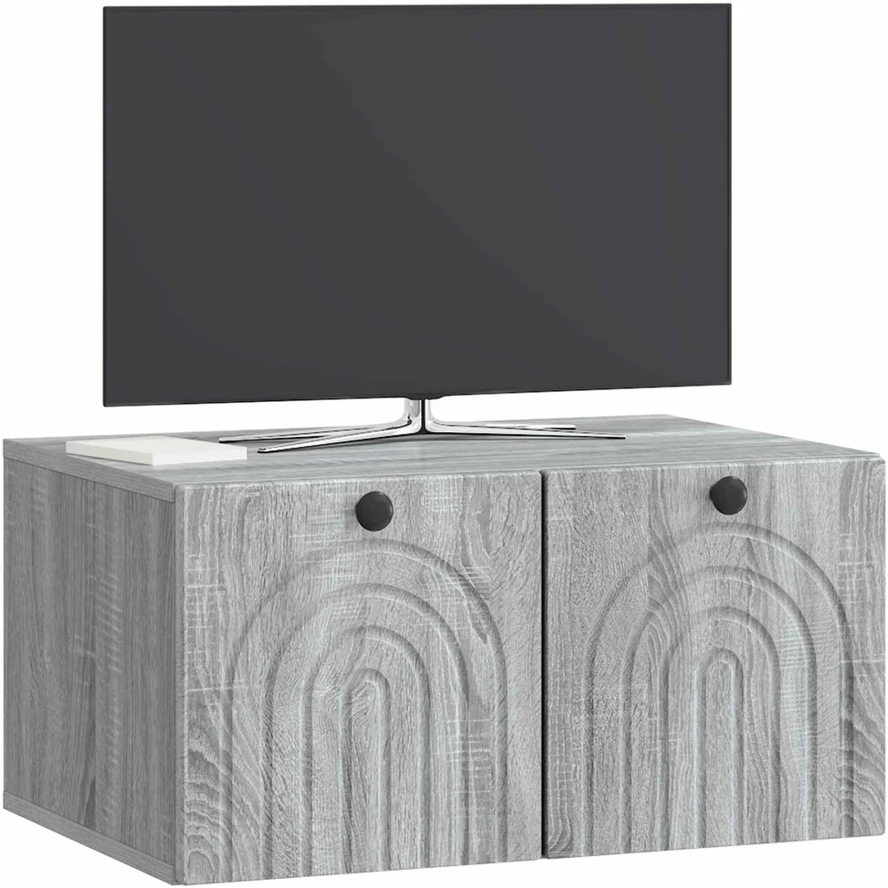 TV staliukas Sieninė TV spintelė Pilka sonoma ąžuolo 59,5 x 41 x 30 cm