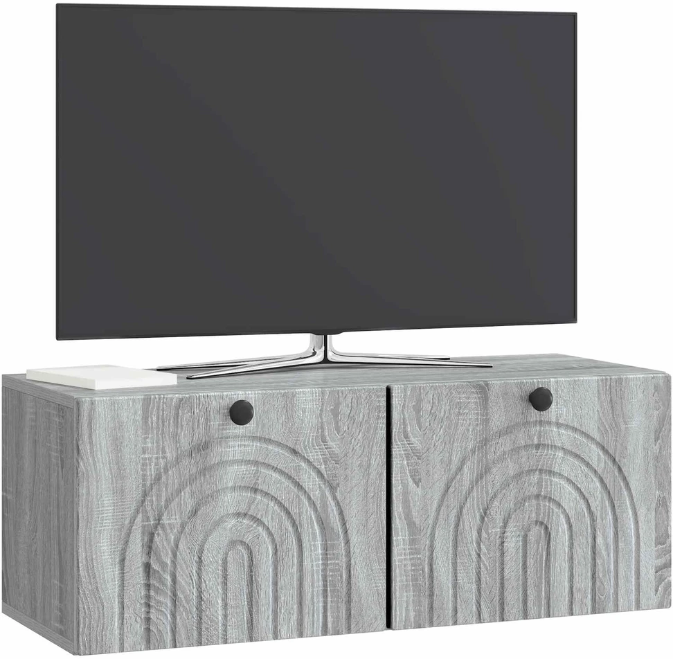 TV staliukas Sieninė TV spintelė Pilka sonoma ąžuolo 78,5 x 31 x 30 cm
