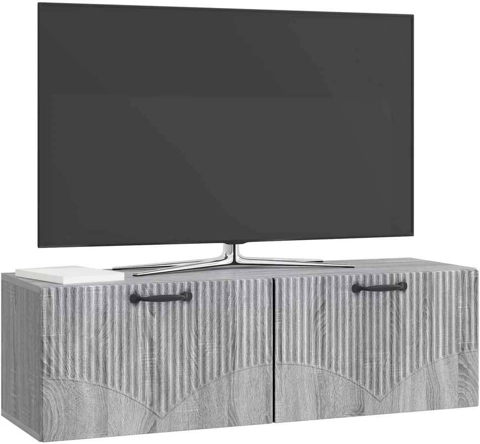 TV staliukas Sieninė TV spintelė Pilka sonoma ąžuolo 98 x 31 x 30 cm