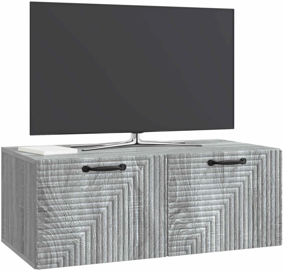 TV staliukas Sieninė TV spintelė Pilka sonoma ąžuolo 78,5 x 41 x 30 cm
