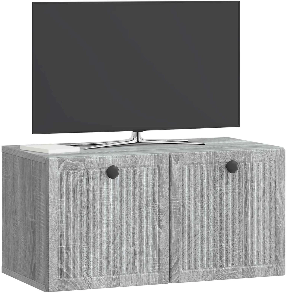 TV staliukas Sieninė TV spintelė Pilka sonoma ąžuolo 59,5 x 31 x 30 cm