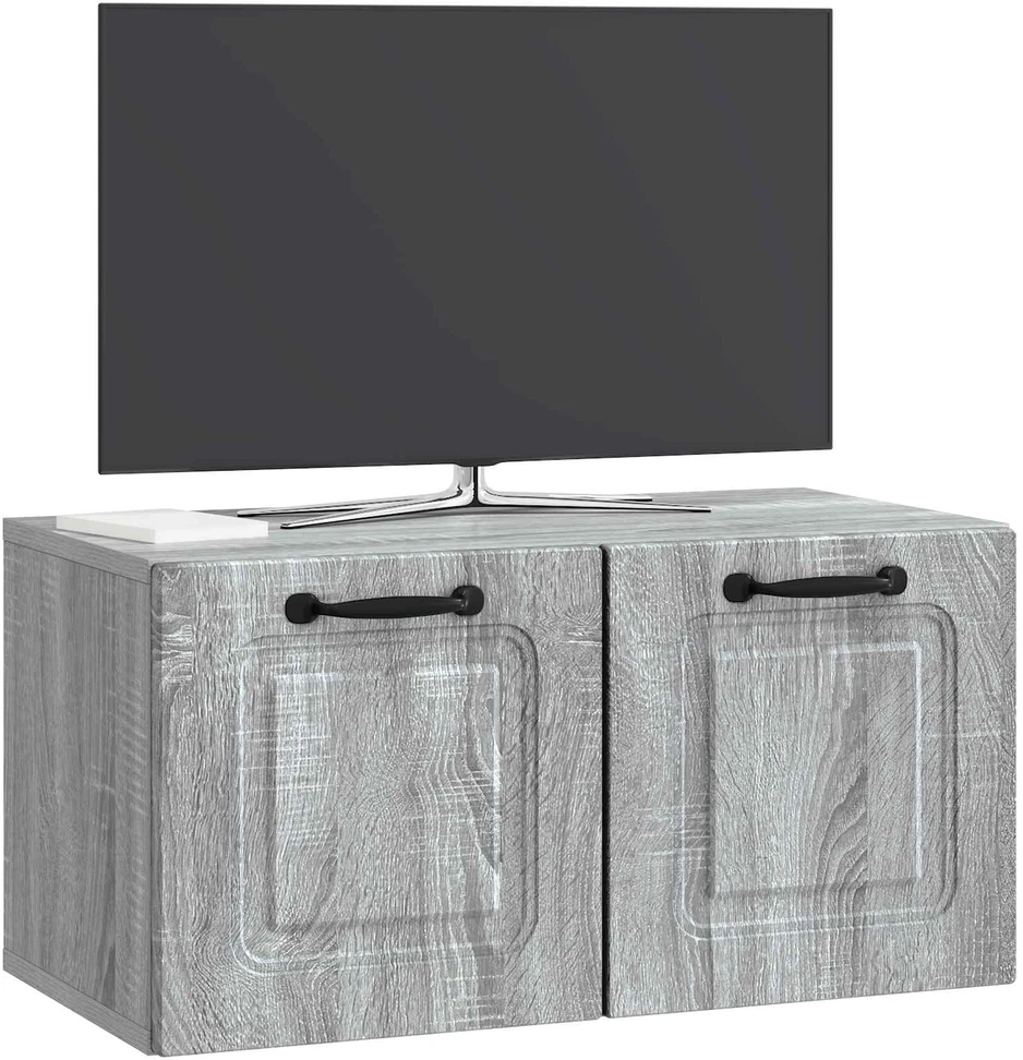 TV staliukas Sieninė TV spintelė Pilka sonoma ąžuolo 59,5 x 31 x 30 cm