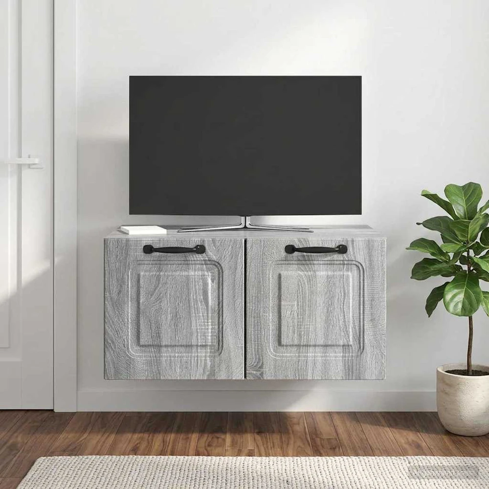 TV staliukas Sieninė TV spintelė Pilka sonoma ąžuolo 59,5 x 41 x 30 cm