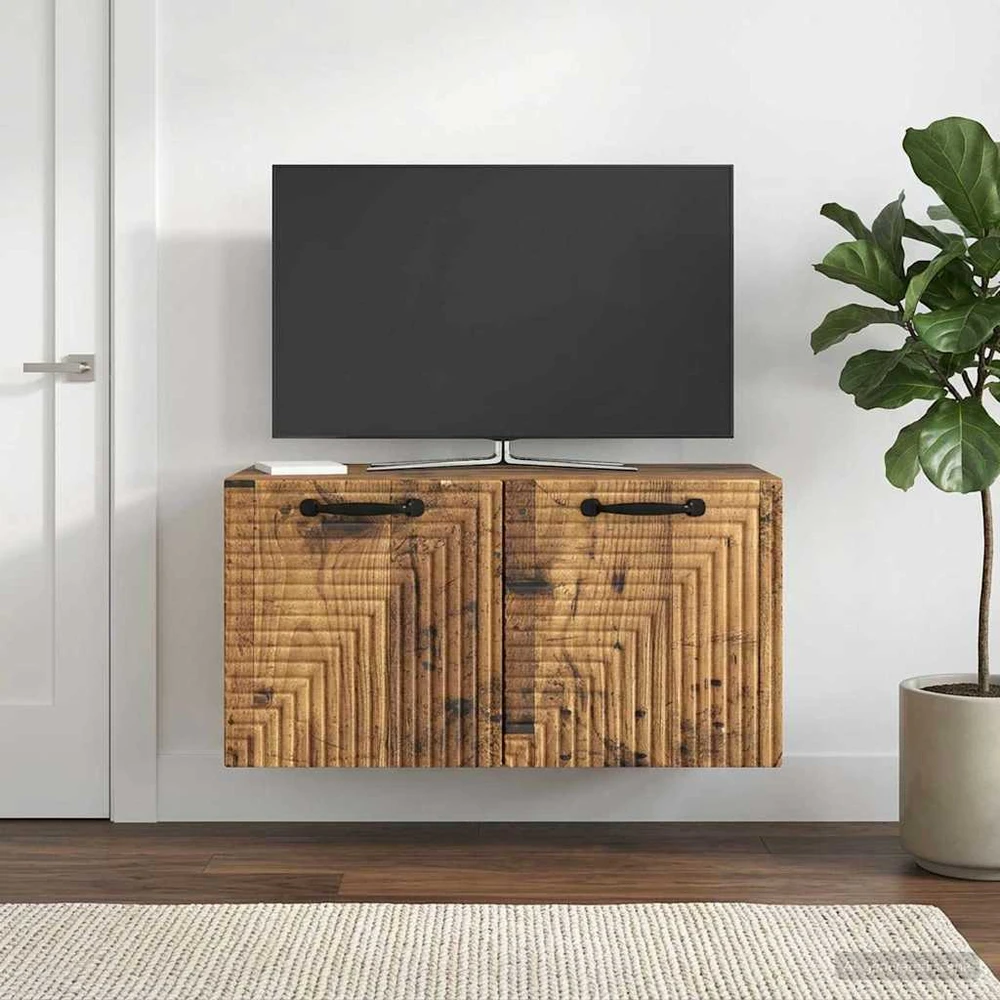 TV staliukas Sieninė TV spintelė Sendintos medienos 59,5 x 31 x 30 cm
