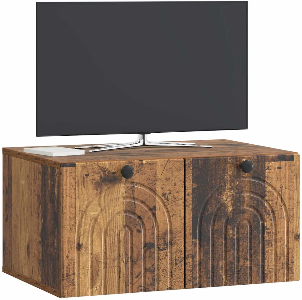 TV staliukas Sieninė TV spintelė Sendintos medienos 59,5 x 41 x 30 cm