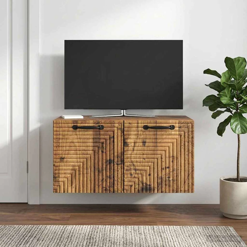 TV staliukas Sieninė TV spintelė Sendintos medienos 59,5 x 41 x 30 cm