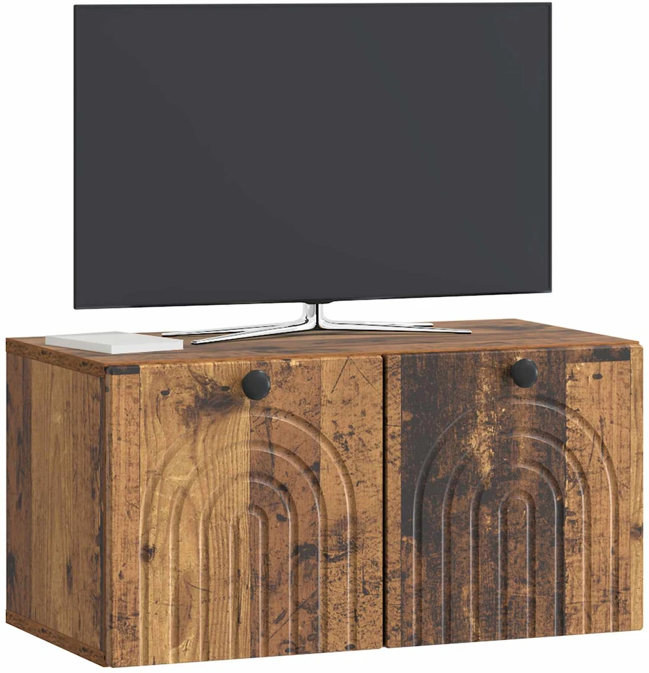 TV staliukas Sieninė TV spintelė Sendintos medienos 59,5 x 31 x 30 cm
