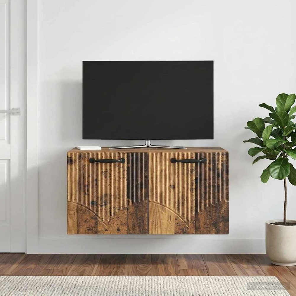 TV staliukas Sieninė TV spintelė Sendintos medienos 59,5 x 41 x 30 cm