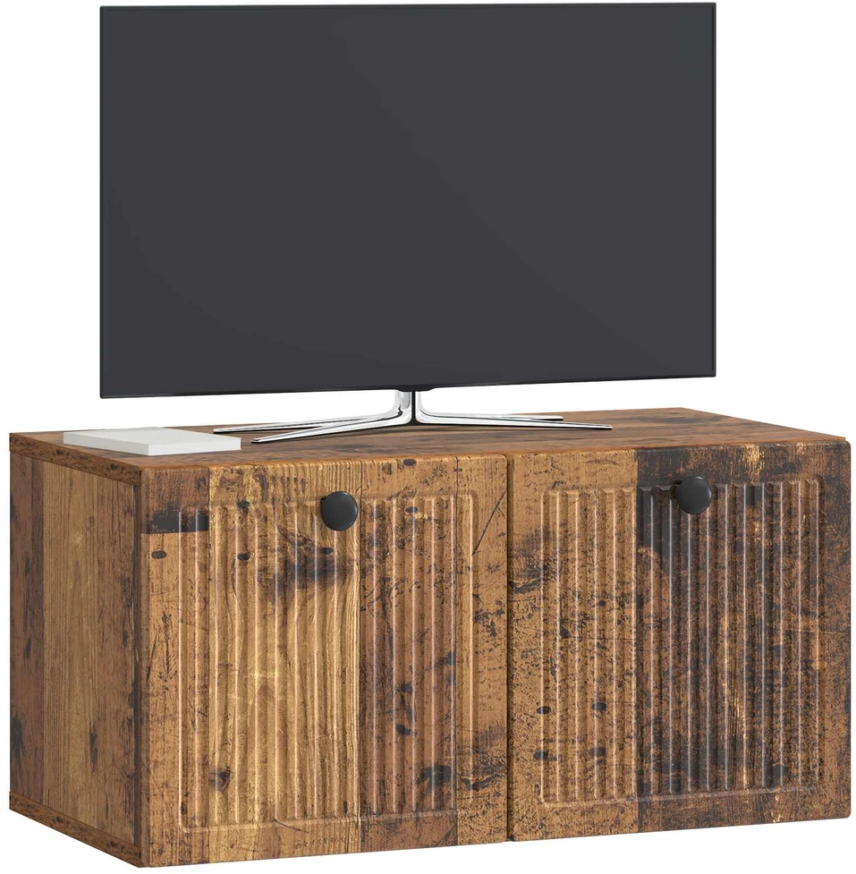 TV staliukas Sieninė TV spintelė Sendintos medienos 59,5 x 31 x 30 cm