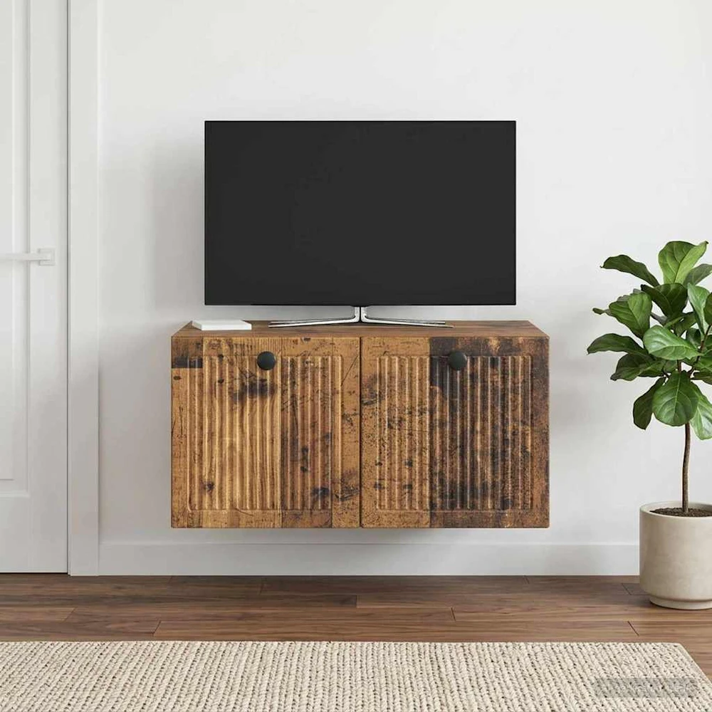 TV staliukas Sieninė TV spintelė Sendintos medienos 59,5 x 41 x 30 cm