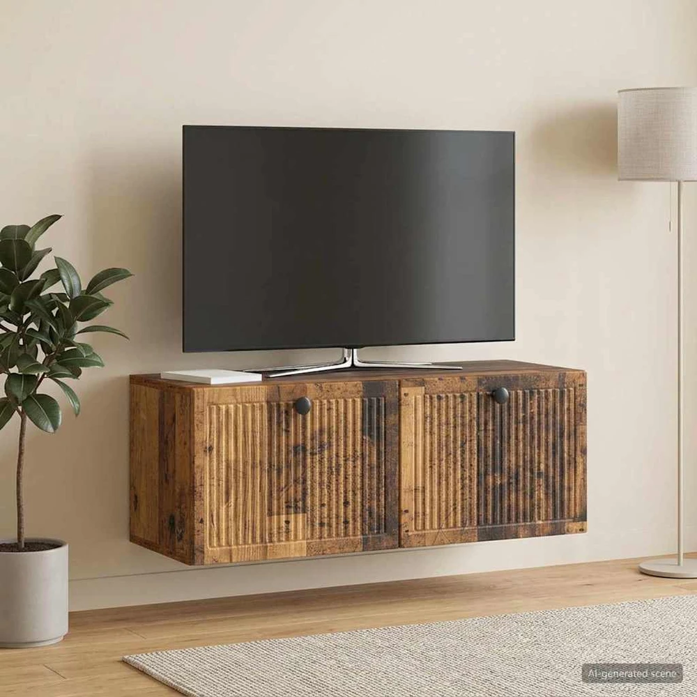 TV staliukas Sieninė TV spintelė Sendintos medienos 78,5 x 31 x 30 cm