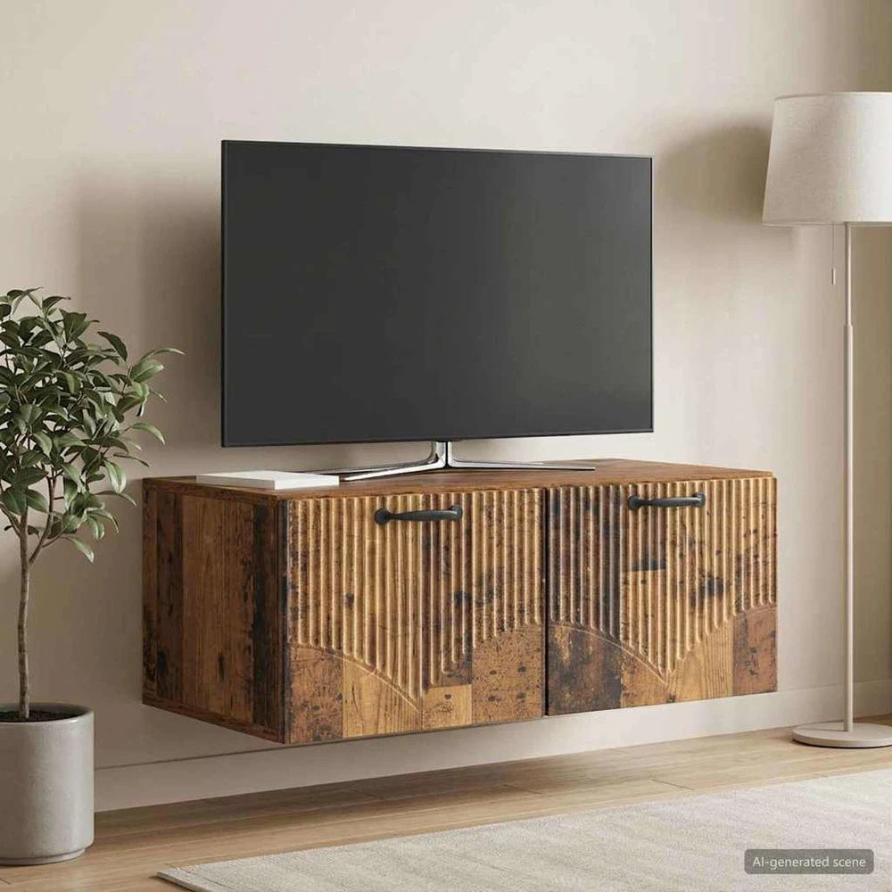 TV staliukas Sieninė TV spintelė Sendintos medienos 78,5 x 41 x 30 cm