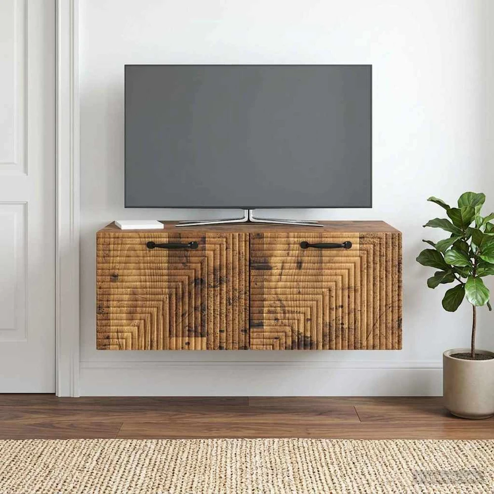 TV staliukas Sieninė TV spintelė Sendintos medienos 78,5 x 41 x 30 cm