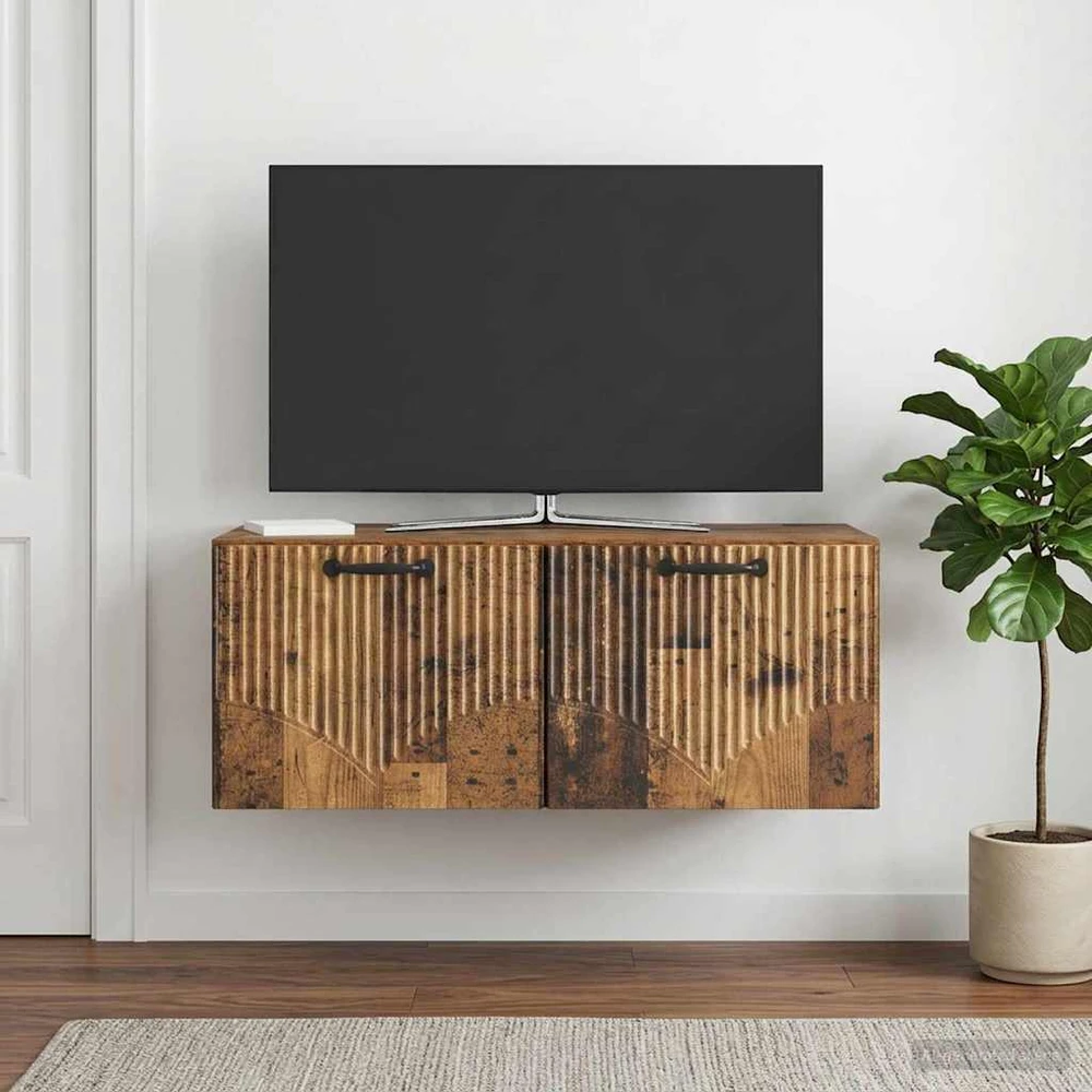 TV staliukas Sieninė TV spintelė Sendintos medienos 78,5 x 41 x 30 cm