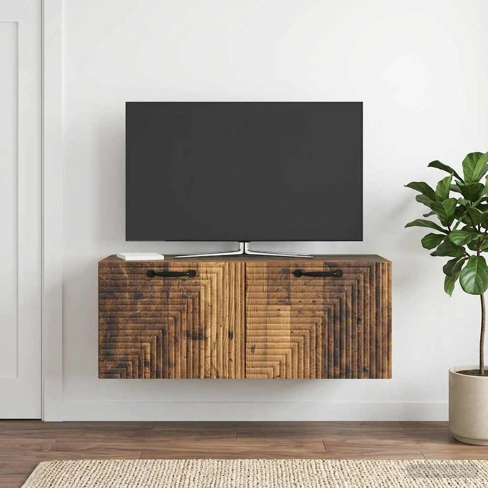 TV staliukas Sieninė TV spintelė Sendintos medienos 78,5 x 31 x 30 cm