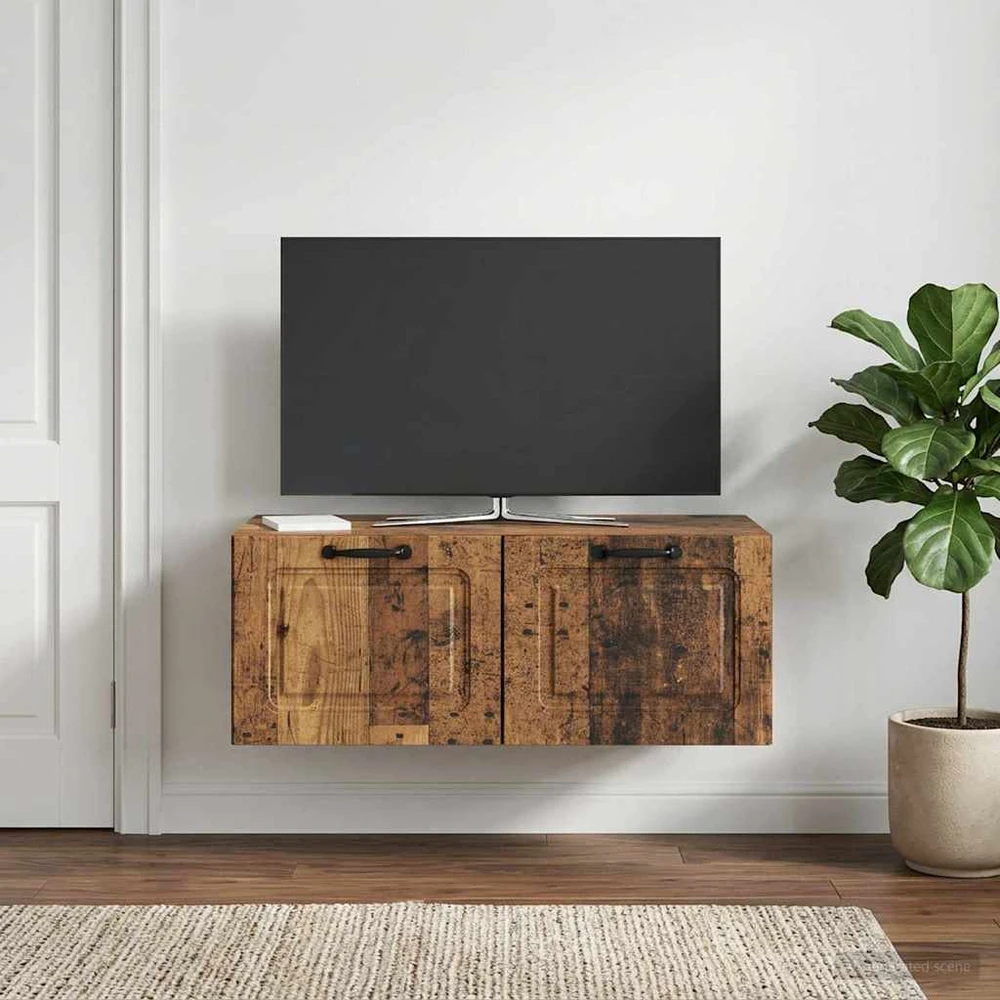 TV staliukas Sieninė TV spintelė Sendintos medienos 78,5 x 41 x 30 cm
