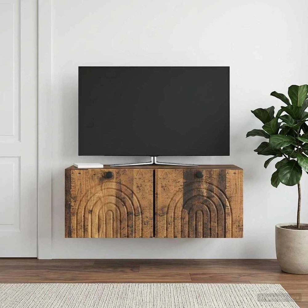 TV staliukas Sieninė TV spintelė Sendintos medienos 78,5 x 31 x 30 cm