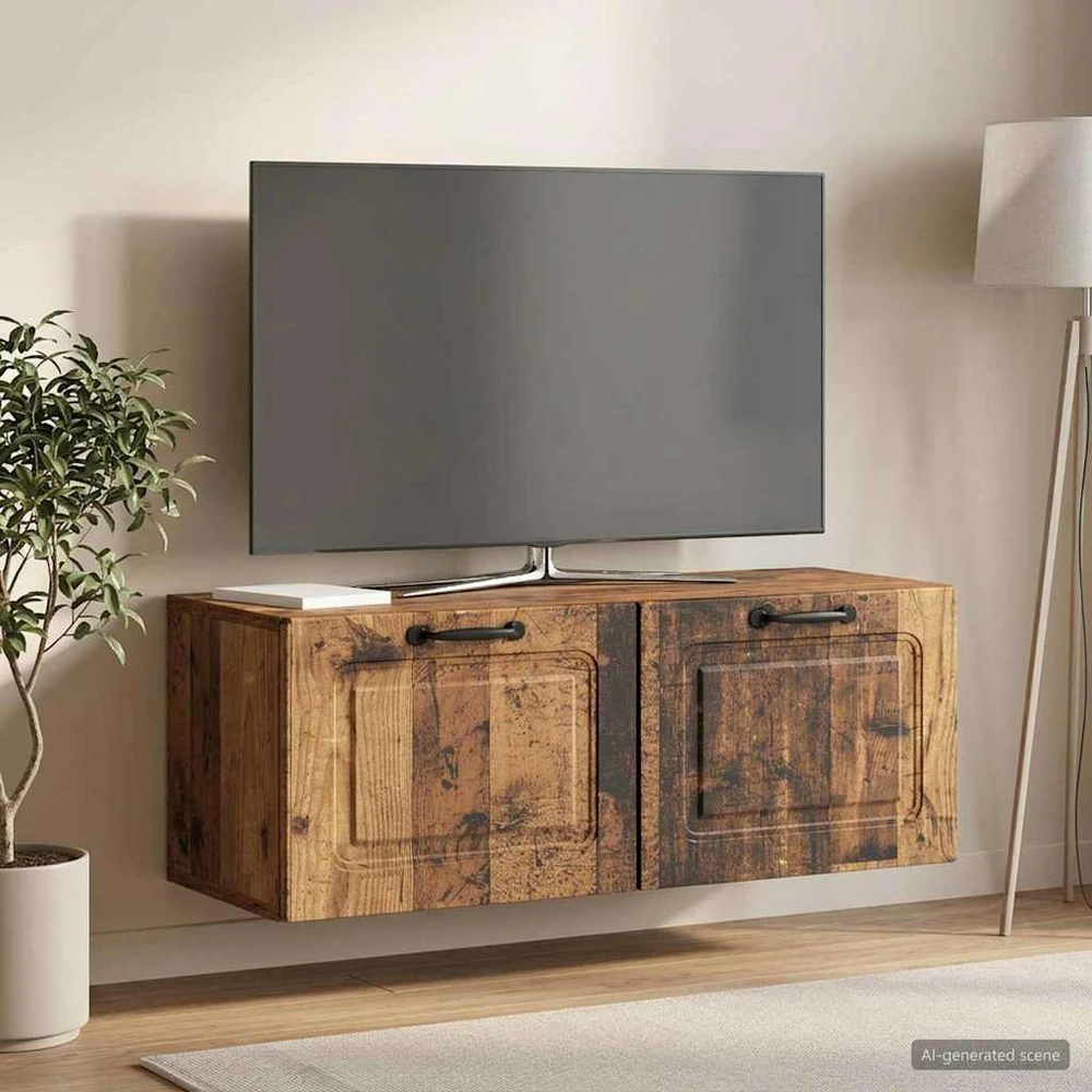 TV staliukas Sieninė TV spintelė Sendintos medienos 78,5 x 31 x 30 cm
