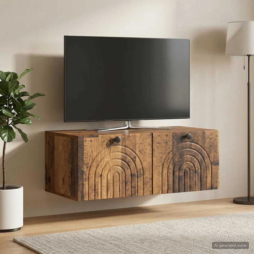 TV staliukas Sieninė TV spintelė Sendintos medienos 78,5 x 41 x 30 cm