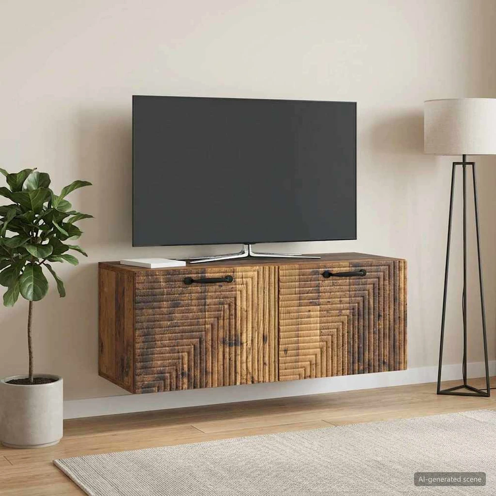 TV staliukas Sieninė TV spintelė Sendintos medienos 78,5 x 31 x 30 cm