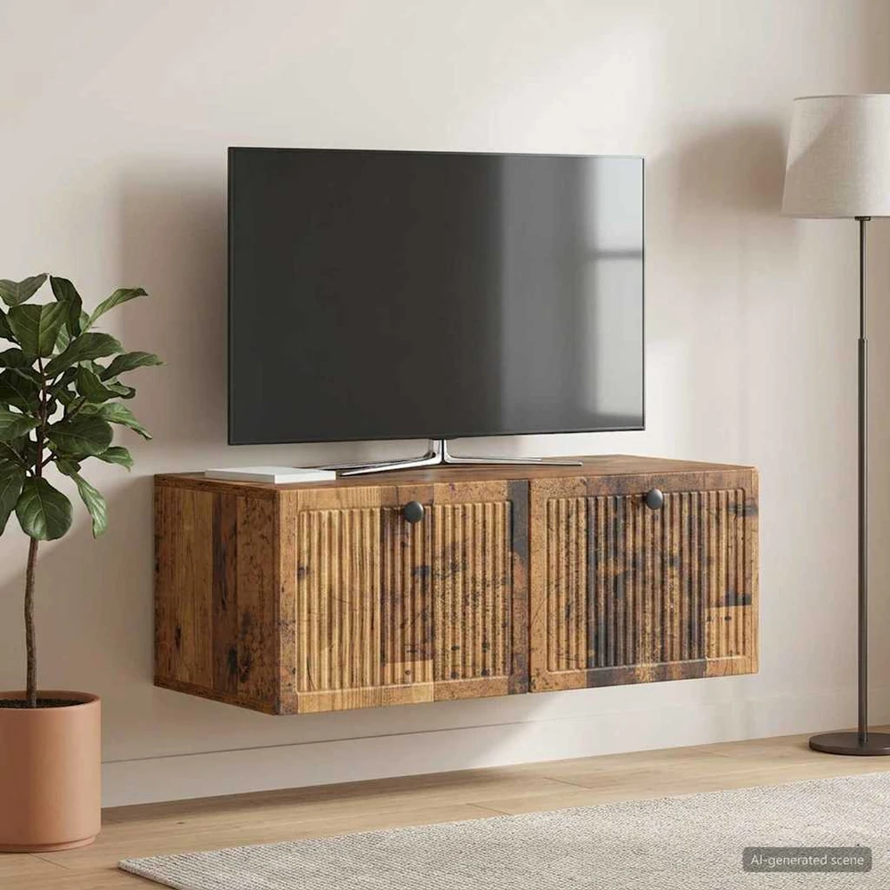 TV staliukas Sieninė TV spintelė Sendintos medienos 78,5 x 41 x 30 cm