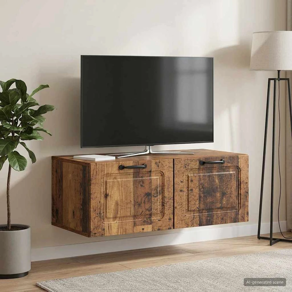 TV staliukas Sieninė TV spintelė Sendintos medienos 78,5 x 41 x 30 cm