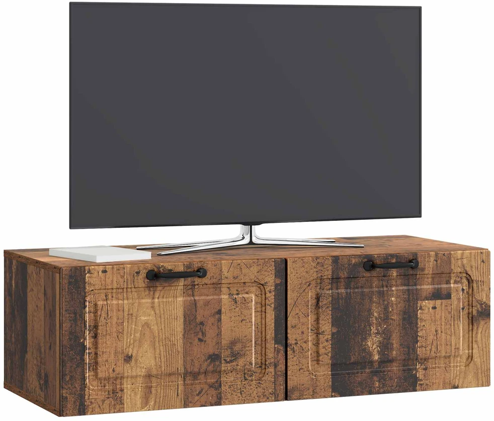 TV staliukas Sieninė TV spintelė Sendintos medienos 98 x 41 x 30 cm