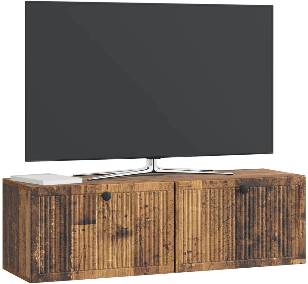 TV staliukas Sieninė TV spintelė Sendintos medienos 98 x 31 x 30 cm