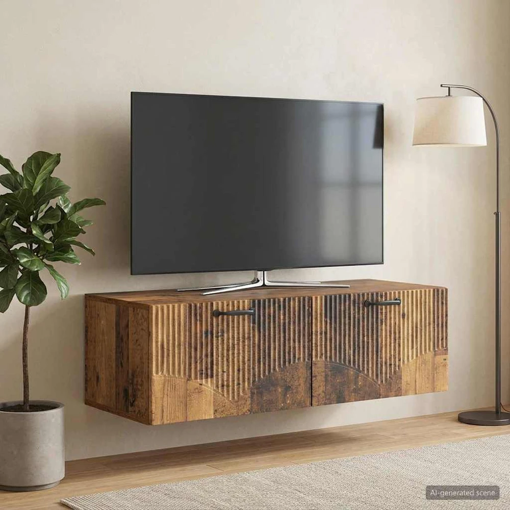 TV staliukas Sieninė TV spintelė Sendintos medienos 98 x 41 x 30 cm