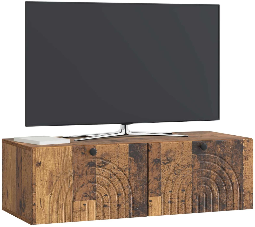 TV staliukas Sieninė TV spintelė Sendintos medienos 99 x 41 x 30 cm
