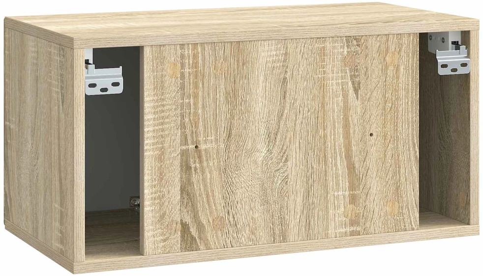 TV staliukas Sieninė TV spintelė Sonoma ąžuolas 59,5 x 31 x 30 cm