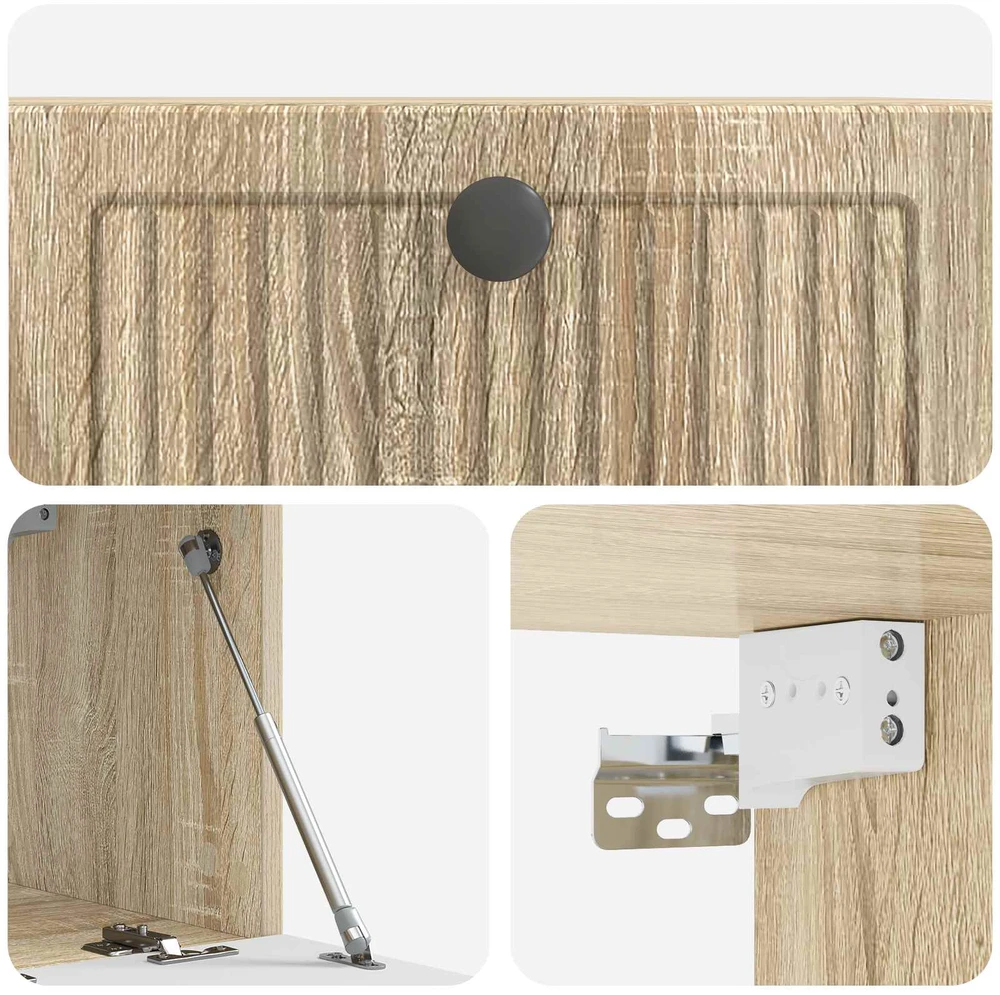 TV staliukas Sieninė TV spintelė 59,5 x 31 x 30 cm Sonoma ąžuolas