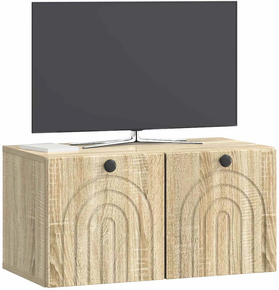 TV staliukas Sieninė TV spintelė Sonoma ąžuolas 59,5 x 31 x 30 cm