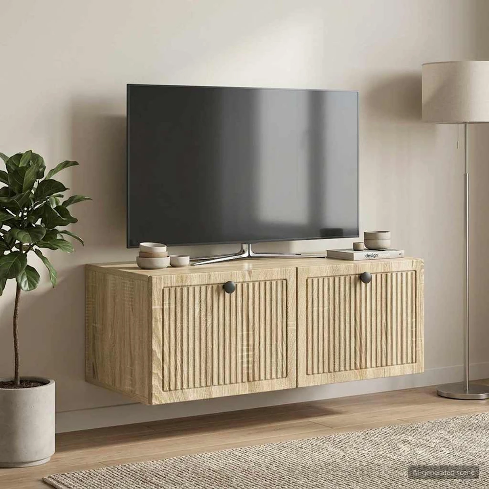 TV staliukas Sieninė TV spintelė Sonoma ąžuolas 78,5 x 41 x 30 cm