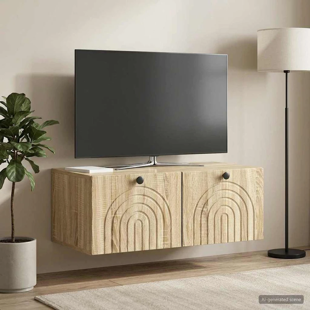 TV staliukas Sieninė TV spintelė Sonoma ąžuolas 78,5 x 41 x 30 cm