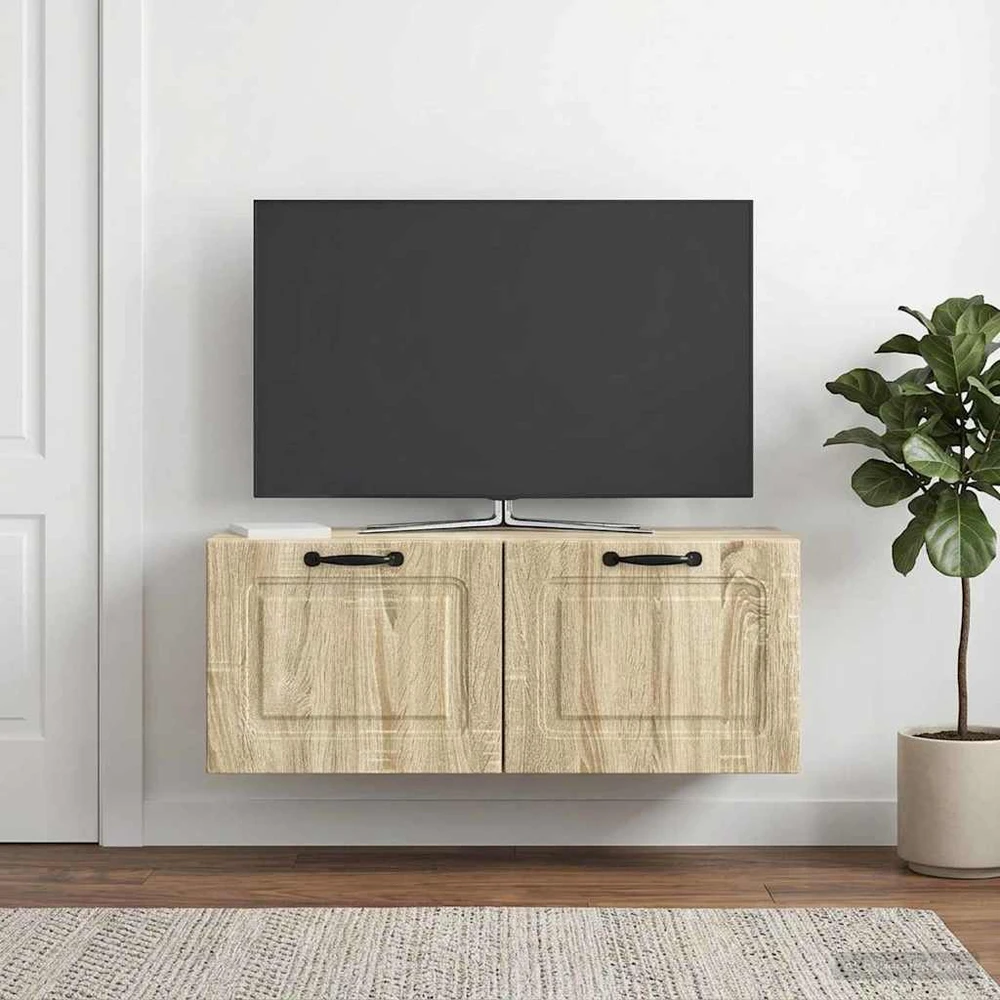 TV staliukas Sieninė TV spintelė Sonoma ąžuolas 78,5 x 31 x 30 cm