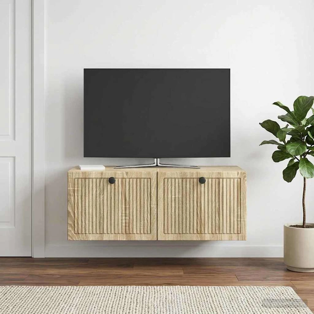 TV staliukas Sieninė TV spintelė Sonoma ąžuolas 78,5 x 41 x 30 cm