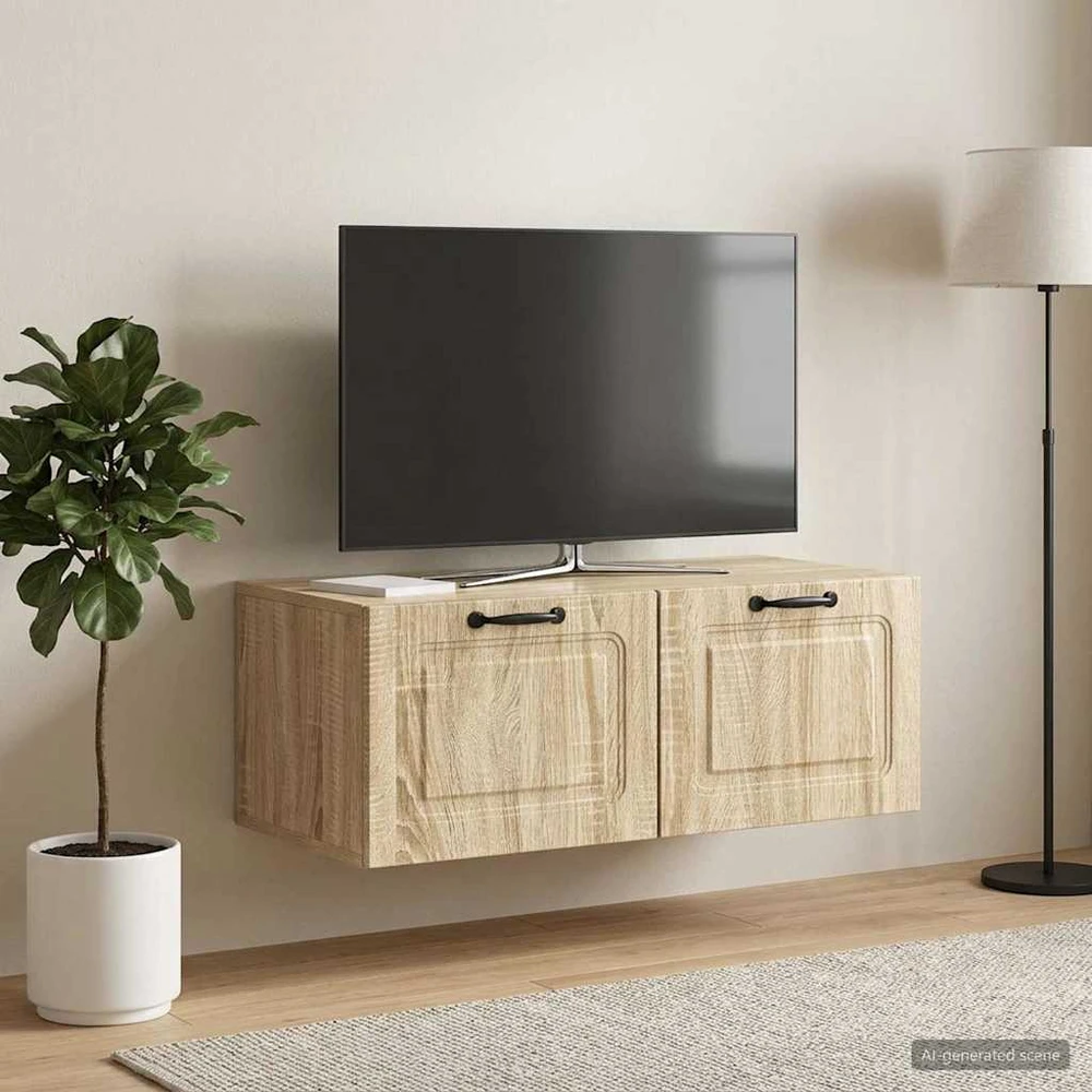 TV staliukas Sieninė TV spintelė Sonoma ąžuolas 78,5 x 41 x 30 cm